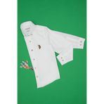 U.S. Polo Assn. 50295663-VR013 Basic Uzun Kollu Beyaz Erkek Çocuk Gömlek