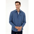 U.S. Polo Assn. 50296607-VR028 İndigo Uzun Kollu Erkek Gömlek