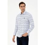 U.S. Polo Assn. 50296864-VR013 Beyaz Uzun Kollu Erkek Gömlek