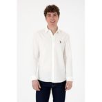 U.S. Polo Assn. 50300402-VR013 Beyaz Erkek Gömlek
