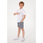 U.S. Polo Assn. 50306567-VR013 Beyaz Kısa Kollu Erkek Çocuk Gömlek