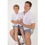 U.S. Polo Assn. 50306567-VR013 Beyaz Kısa Kollu Erkek Çocuk Gömlek