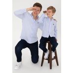 U.S. Polo Assn. 50306584-VR003 Açık Mavi Uzun Kollu Basic Erkek Çocuk Gömlek