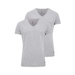 U.S. Polo Assn. 80194 Kısa Kol V Yaka 2'li Gri Melanj Erkek Atlet