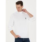 U.s. Polo Assn. Balıkçı Yaka Slim Fit Beyaz Erkek Kazak YBS-SK23 - 2XL