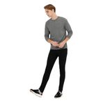 U.S. Polo Assn. Bisiklet Yaka Antrasit Melanj Erkek Sweatshirt, Antrasit Melanj, L