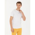 U.S. Polo Assn. Bisiklet Yaka Beyaz Erkek T-Shirt BANCAY - XL