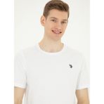 U.S. Polo Assn. Bisiklet Yaka Beyaz Erkek T-Shirt GTS01IY024 - XL