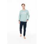 U.s. Polo Assn. Erkek %100 Pamuklu Bisiklet Yaka Mint Ev Stil Pijama Takımı - Mint - Arsno18v94v3-Vmınt