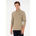 U.S. Polo Assn. Erkek Açık Haki Sweatshirt 50289062-VR183 - Haki-1070 - XL