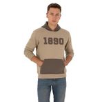 U.S. Polo Assn. Erkek Açık Haki Sweatshirt 50316359-VR183