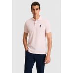 U.s. Polo Assn. Erkek Açık Pembe Tişört Basic 50324998-VR078 - XS