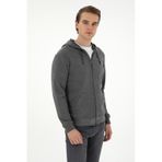 U.s. Polo Assn. Erkek Antrasit Melanj Hırka Örme 50293447-vr081 Antrasit Melanj