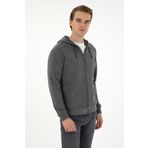 U.S. Polo Assn. Erkek Antrasit Melanj Örme Hırka 50293447-VR081
