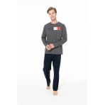 U.s. Polo Assn. Erkek Basic Baskılı Bisiklet Yaka Antrasit Pijama Takımı - Antrasit - Arsno18q94l5-Gant