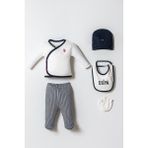 U.s. Polo Assn. Erkek Bebek Beyaz Hastane Çıkışı 5’li Set Özel Günler İçin Şık Tasarım - 0 - 3 Ay