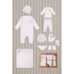 U.S. Polo Assn. Erkek Bebek Hastane Çıkışı 10'lu Set - 0 - 3 Ay - Krem Rengi