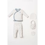 U.s. Polo Assn. Erkek Bebek Hastane Çıkışı 5'li Set Beyaz - 0 - 3 Ay