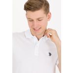 U.S. Polo Assn. Erkek Beyaz Basic Polo Yaka Tişört 50262933-VR013
