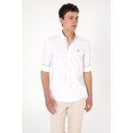 U.s. Polo Assn. Erkek Beyaz Gömlek Desenli 50300200-VR013 - 2XL