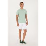 U.S. Polo Assn. Erkek Beyaz Jean Şort 50304345-DN0015