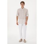 U.S. Polo Assn. Erkek Beyaz Kanvas Pantolon 50299165-VR013 - 32
