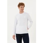 U.S. Polo Assn. Erkek Beyaz Sweatshirt 50281048-VR013