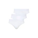 U.s. Polo Assn. Erkek Beyaz Tek Renk Slip Külot 3'Lü Pamuk-Modal - Beyaz - Arsno80d17l7-Tb