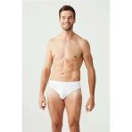 U.s. Polo Assn. Erkek Beyaz Tek Renk Slip Külot 3'Lü Takım - Beyaz - Arsno83o05h7-Ab
