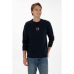 U.S. Polo Assn. Erkek Bisiklet Yaka Comfort Fit Lacivert Basic Sweatshirt 50313760-VR033 - 4XL