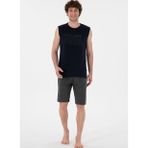 U.S. Polo Assn. Erkek Bisiklet Yaka Lacivert Pijama Takımı 50309807-vr033