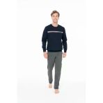 U.s. Polo Assn. Erkek Bisiklet Yaka Lastik Kollu Pijama Takımı Lacivert Büyük Beden Lacivert - Arsno18q92l5bgtl-Lac