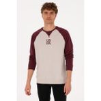 U.S. Polo Assn. Erkek Bisiklet Yaka Regular Fit Bordo İnce Sweatshirt 50315420-VR177 - Plum Perfect - 2XL