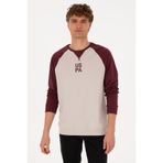 U.S. Polo Assn. Erkek Bisiklet Yaka Regular Fit Bordo İnce Sweatshirt 50315420-VR177