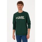 U.S. Polo Assn. Erkek Bisiklet Yaka Regular Fit Koyu Yeşil İnce Sweatshirt 50316315-VR079 - M