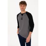 U.S. Polo Assn. Erkek Bisiklet Yaka Regular Fit Siyah İnce Sweatshirt 50315420-VR046 - Siyah-128