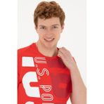 U.S. Polo Assn. Erkek Bisiklet Yaka T-Shirt 1573137 - Kırmızı - 2XL
