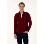 U.S. Polo Assn. Erkek Bordo Basic Triko Hırka 50307800-VR014