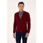 U.S. Polo Assn. Erkek Bordo Basic Triko Hırka 50313702-VR014