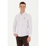 U.s. Polo Assn. Erkek Bordo Desenli Gömlek 50279425-vr014