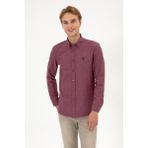 U.S. Polo Assn. Erkek Bordo Gömlek Basic 50316723-VR014