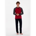 U.S. Polo Assn. Erkek Bordo Pijama Takımı 50318618-VR014