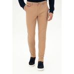U.S. Polo Assn. Erkek Camel Slim Fit Kanvas Pantolon 50297578-vr015