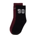 U.S. Polo Assn. Erkek Çocuk 2'li Soket Çorap 50318051-VR046 - 5 Yaş - Siyah-128