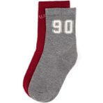 U.S. Polo Assn. Erkek Çocuk 2'li Soket Çorap 50318051-VR086 - 9 - 10 Yaş - Grimelanj