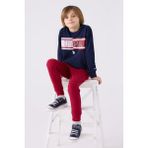 U.S. Polo Assn. Erkek Çocuk 3 Iplik Pijama Takım - Lacivert - 9 - 10 Yaş
