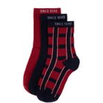 U.S. Polo Assn. Erkek Çocuk 3'lü Soket Çorap 50318057-VR014 - 5 Yaş - Bordo