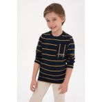 U.S. Polo Assn. Erkek Çocuk Açık Lacivert Bisiklet Yaka Süprem Sweatshirt 50316622-VR059 - 8 - 9 Yaş