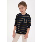 U.S. Polo Assn. Erkek Çocuk Açık Lacivert Bisiklet Yaka Süprem Sweatshirt 50316622-VR059
