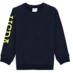 U.S. Polo Assn. Erkek Çocuk Açık Lacivert İnce Bisiklet Yaka Basic Sweatshirt 50313831-VR059 - 7 - 8 Yaş